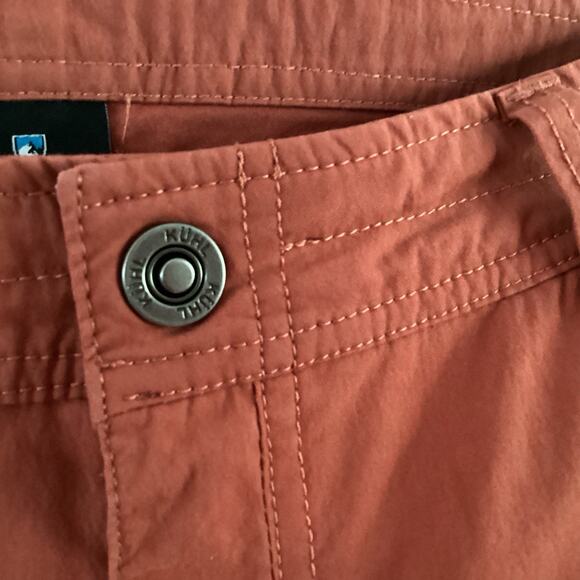KÜHL Women Splash Shorts 7” Size 14 Orange Rust Stretch Gorpcore Hiking Outdoors - Picture 5 of 16